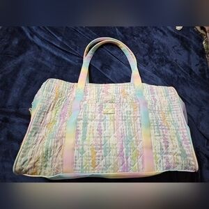 Betsey Johnson Luv travel pastel duffle Bag